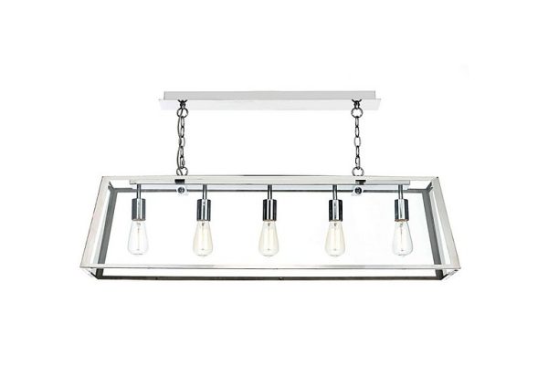 Academy 5 Light Bar Pendant  Stainless Steel | Bed Sava