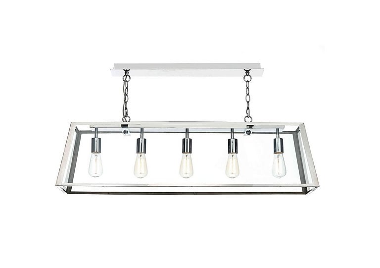 Academy 5 Light Bar Pendant - Stainless Steel