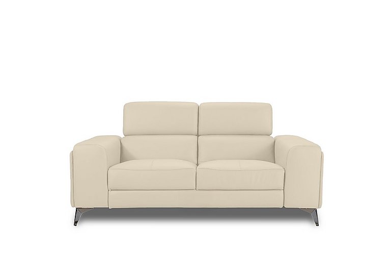 Action Leather 2 Seater Sofa - Stone