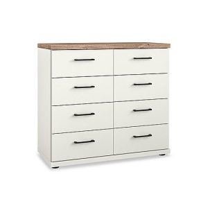 Wiemann  Adeline 4+4 Drawer Chest  White | Bed Sava