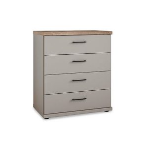 Wiemann  Adeline Wide 4 Drawer Chest  Pebble Grey | Bed Sava
