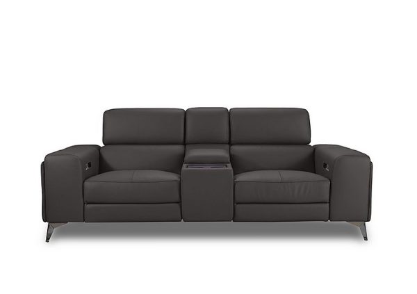 Action Leather 3 Seater Power Recliner Media Sofa with Power Storage Arms  Piompo | Bed Sava