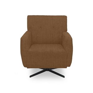 Abberton Accent Swivel Chair in Plain Fabric  Caramel Thaxted Chenille Plain | Bed Sava