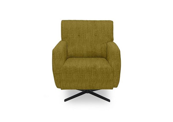 Abberton Accent Swivel Chair in Plain Fabric  Dill Bromley Chenille Plain | Bed Sava