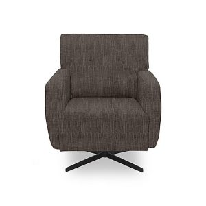 Abberton Accent Swivel Chair in Plain Fabric  Espresso Bromley Chenille Plain | Bed Sava