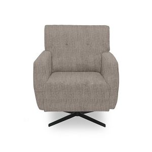 Abberton Accent Swivel Chair in Plain Fabric  Latte Bromley Chenille Plain | Bed Sava