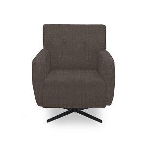 Abberton Accent Swivel Chair in Plain Fabric  Mink Thaxted Chenille Plain | Bed Sava