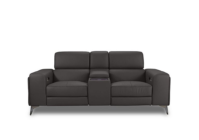 Action Leather 2 Seater Power Recliner Media Sofa  Piompo | Bed Sava