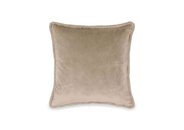 Alula Feather Cushion  Taupe | Bed Sava