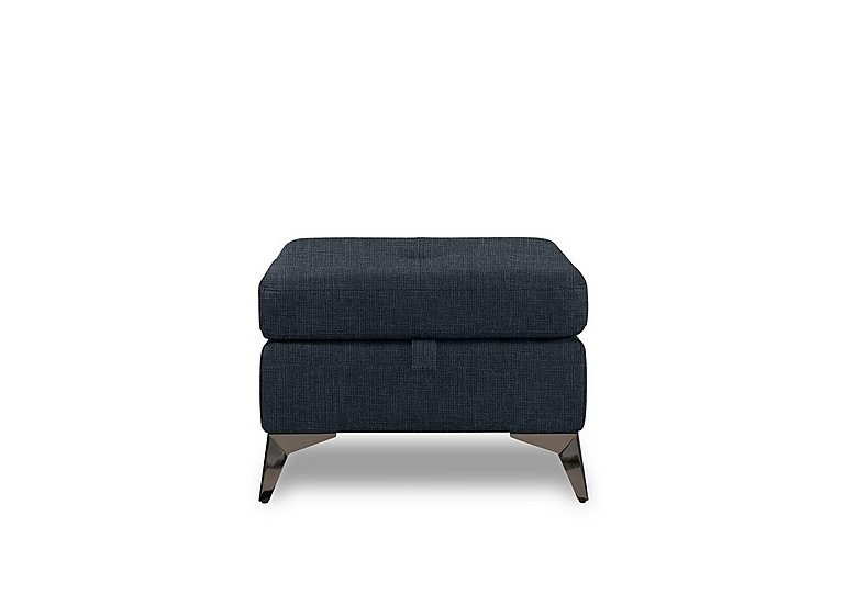 Action Fabric Storage Footstool - Black Mica