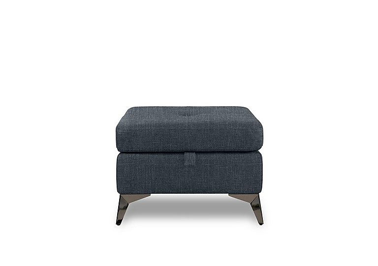 Action Fabric Storage Footstool - Halifax Charcoal