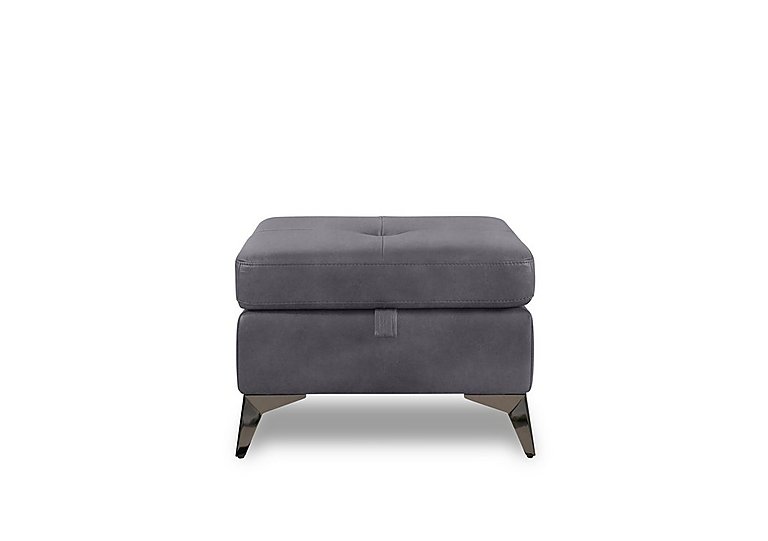 Action Fabric Storage Footstool - Nappa Grey