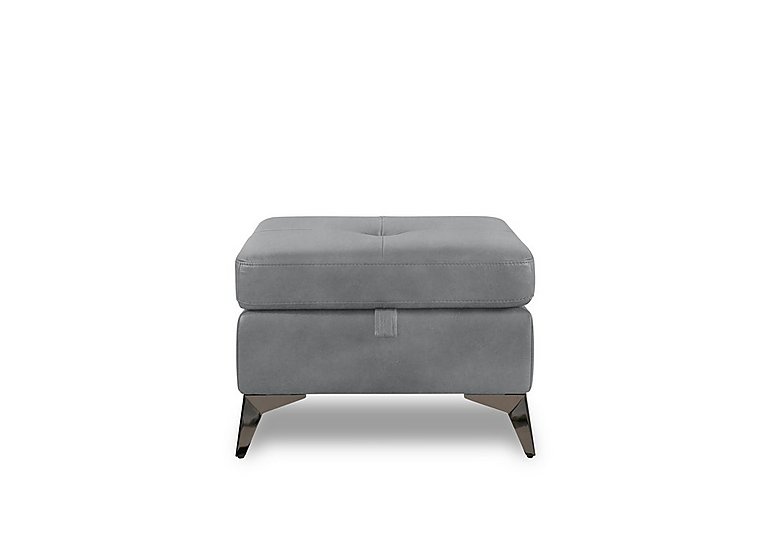 Action Fabric Storage Footstool - Velvet Grey