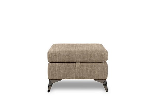 Action Fabric Storage Footstool  Weave Cocoa | Bed Sava