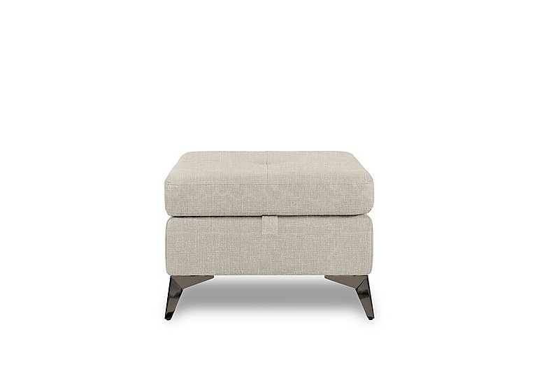 Action Fabric Storage Footstool - Weave Stone
