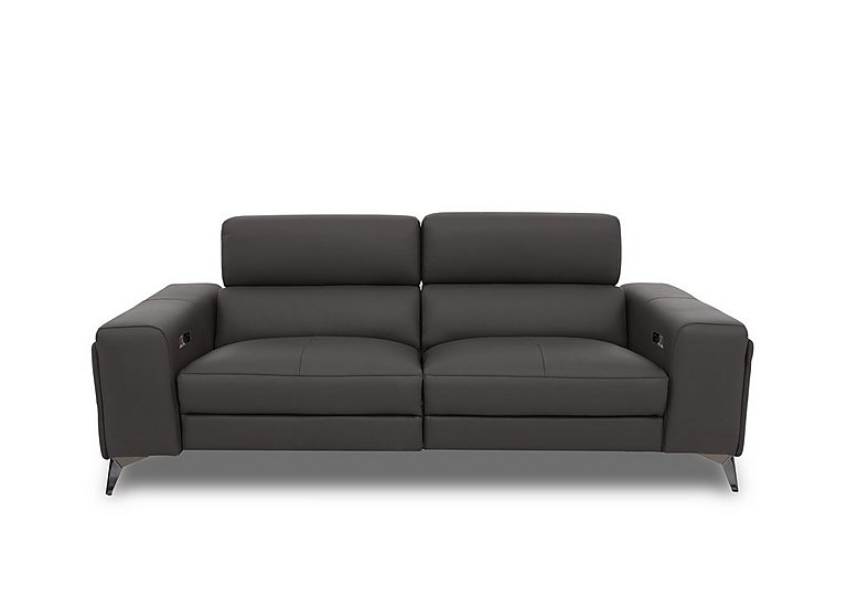 Action Leather 3 Seater Power Recliner Sofa with Power Storage Arms  Piompo | Bed Sava