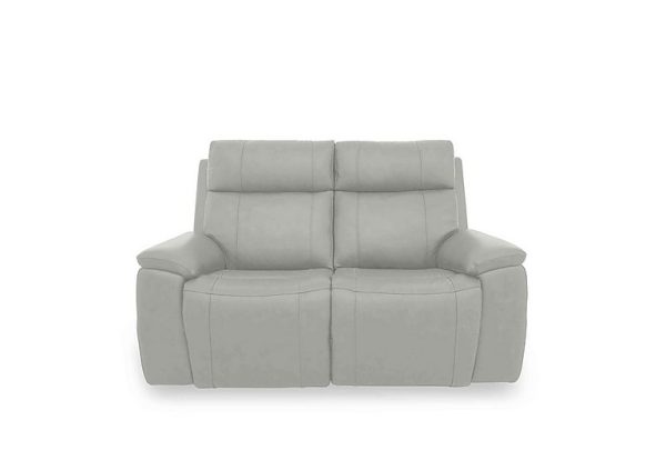 Aero Leather 2 Seater Sofa  Lead Grey | Bed Sava