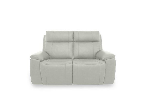 Aero Leather 2 Seater Sofa  Light Grey | Bed Sava