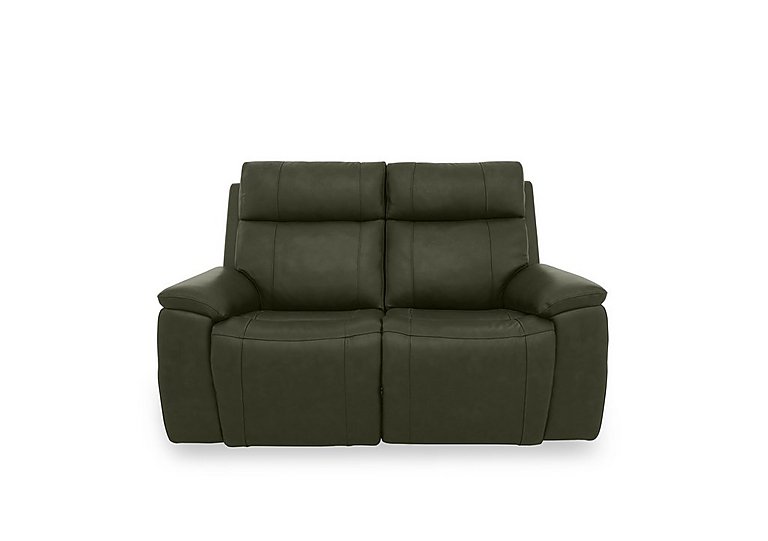 Aero Leather 2 Seater Sofa - Oslo Pine