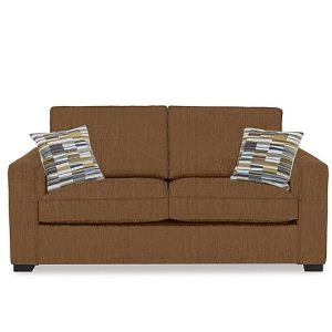 Abberton 3 Seater Sofa  Caramel Thaxted Chenille Plain | Bed Sava