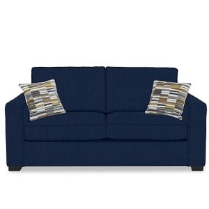 Abberton 3 Seater Sofa  Indigo Ashton Chenille Plain | Bed Sava
