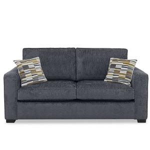 Abberton 3 Seater Sofa  Iron Bromley Chenille Plain | Bed Sava