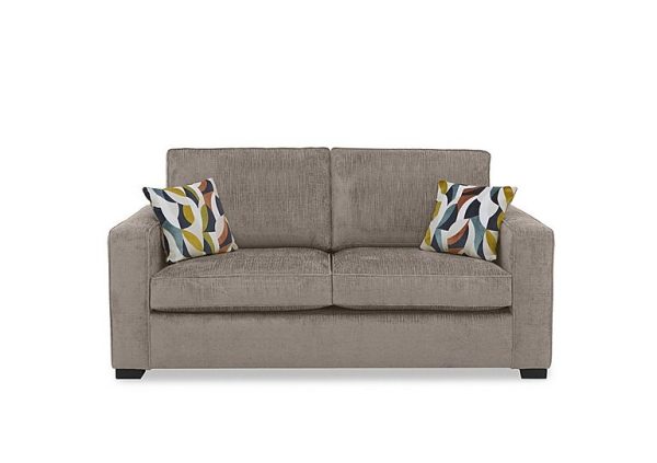 Abberton 3 Seater Sofa  Latte Bromley Chenille Plain | Bed Sava