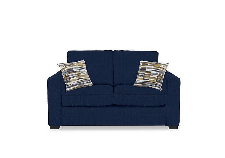 Abberton 2 Seater Sofa  Indigo Ashton Chenille Plain | Bed Sava