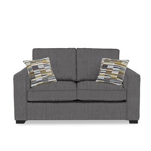 Abberton 2 Seater Sofa  Iron Debden Plain | Bed Sava
