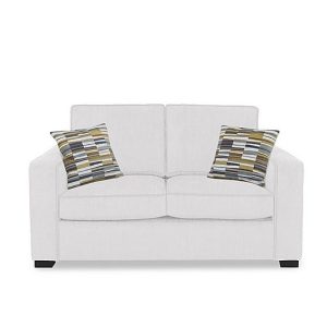 Abberton 2 Seater Sofa  Pearl Ashton Chenille Plain | Bed Sava