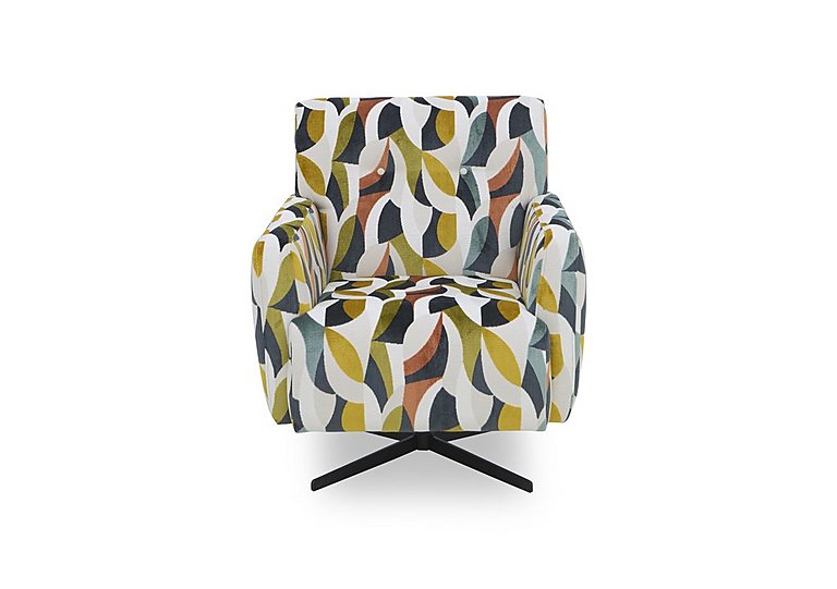 Abberton Accent Swivel Chair in Patterned Fabric