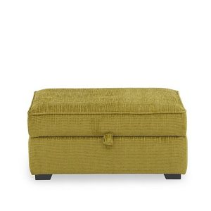 Abberton Large Storage Footstool in Plain Fabric  Dill Bromley Chenille Plain | Bed Sava