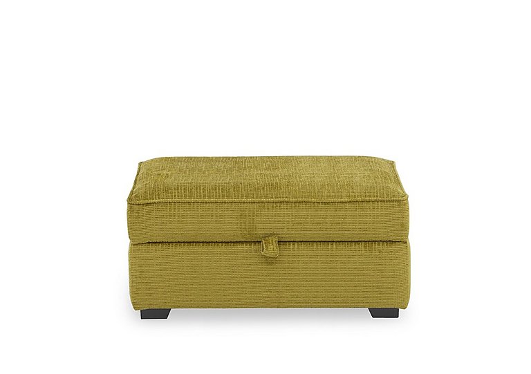Abberton Large Storage Footstool in Plain Fabric - Dill Bromley Chenille Plain