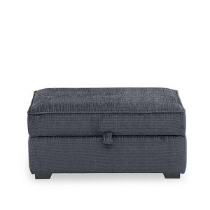 Abberton Large Storage Footstool in Plain Fabric  Iron Bromley Chenille Plain | Bed Sava