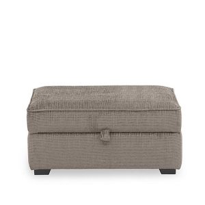 Abberton Large Storage Footstool in Plain Fabric  Latte Bromley Chenille Plain | Bed Sava