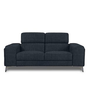 Action Fabric 2 Seater Sofa  Black Mica | Bed Sava