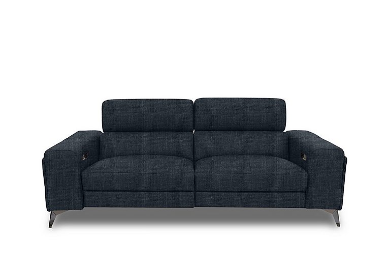 Action Fabric 3 Seater Power Recliner Sofa - Black Mica
