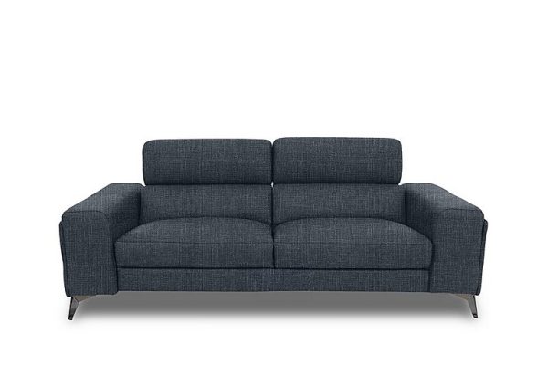 Action Fabric 3 Seater Sofa  Halifax Charcoal | Bed Sava