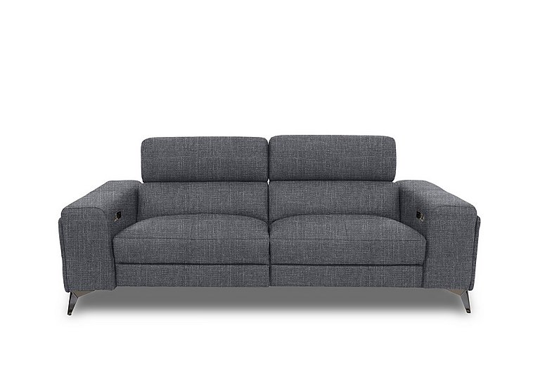 Action Fabric 3 Seater Power Recliner Sofa - Halifax Gunmetal