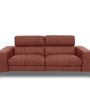 Action Fabric 3 Seater Sofa  Red Maple | Bed Sava