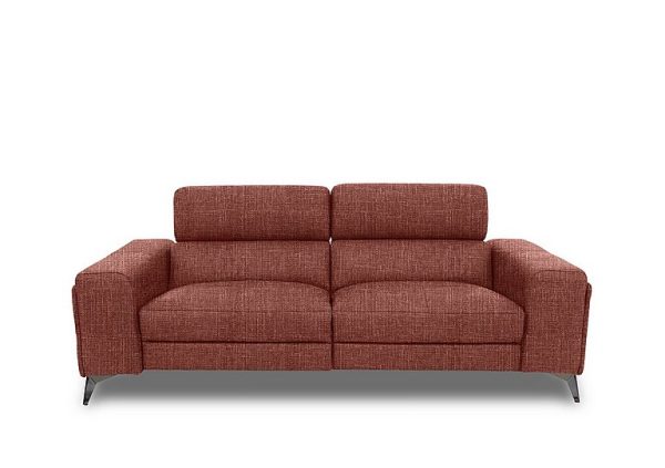 Action Fabric 3 Seater Sofa  Red Maple | Bed Sava