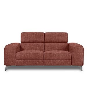 Action Fabric 2 Seater Sofa  Red Maple | Bed Sava