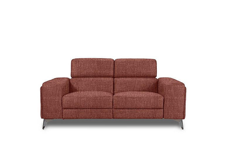 Action Fabric 2 Seater Sofa - Red Maple