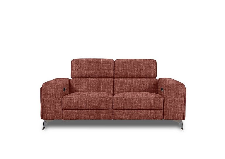 Action Fabric 2 Seater Power Recliner Sofa - Red Maple