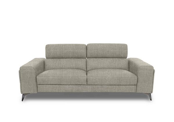 Action Fabric 3 Seater Sofa  Halifax Sand | Bed Sava