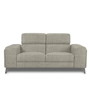 Action Fabric 2 Seater Sofa  Halifax Sand | Bed Sava