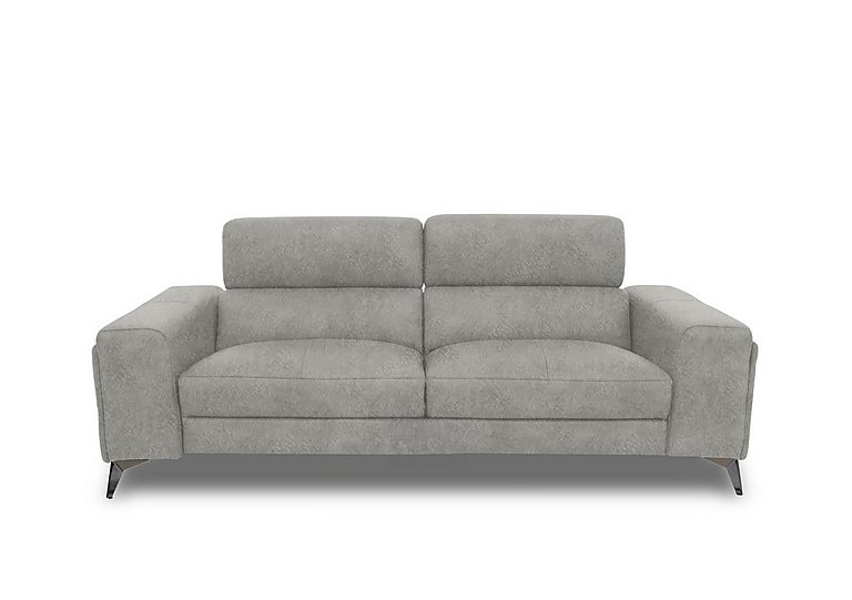 Action Fabric 3 Seater Sofa - Marble Light Grey