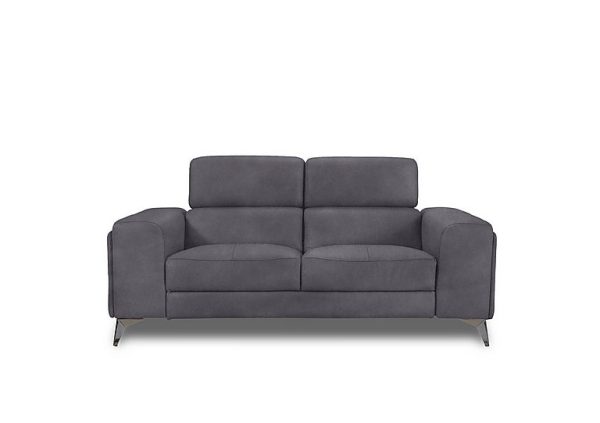 Action Fabric 2 Seater Sofa  Nappa Grey | Bed Sava