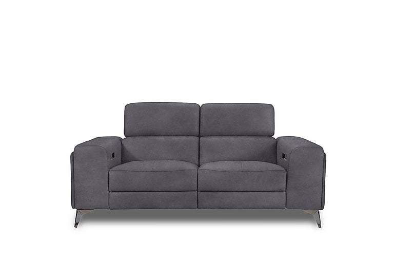 Action Fabric 2 Seater Power Recliner Sofa - Nappa Grey