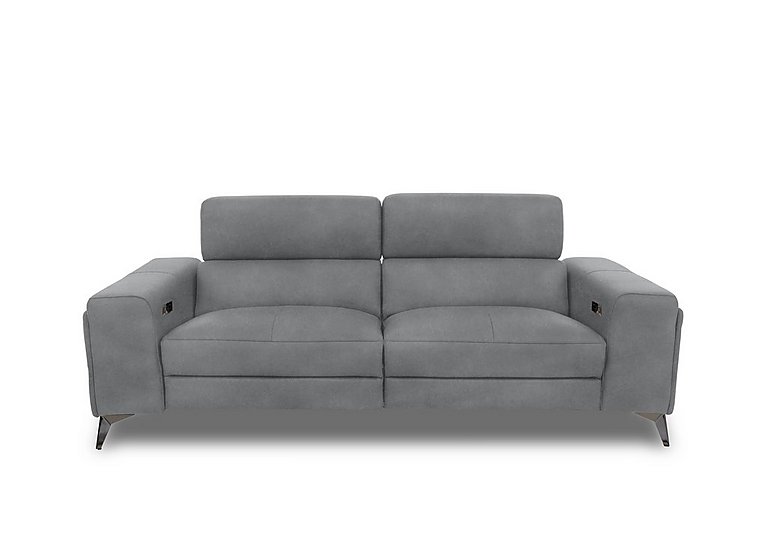 Action Fabric 3 Seater Power Recliner Sofa - Velvet Grey